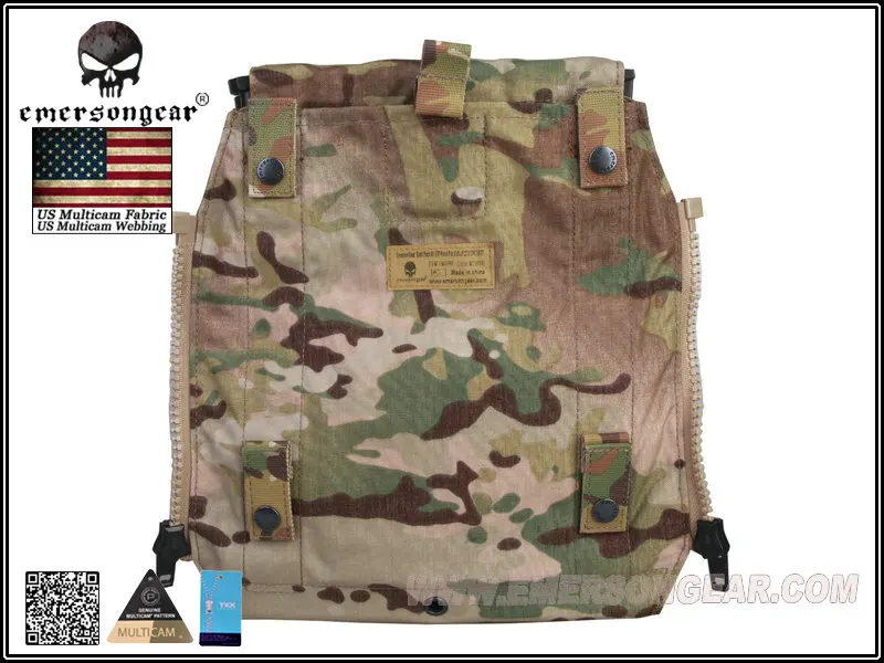 EDC-Mochila Multicam negra por panel con cremallera, para chaleco táctico Avs jpc2.0 CPC, paquete de accesorios, em9286b - imagen 2