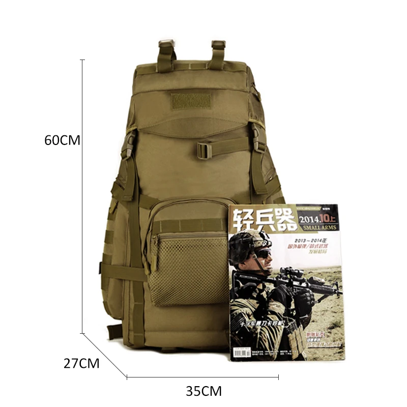 Mochila táctica militar para hombre, bolsa de viaje, Camping, escalada, montañismo, deporte al aire libre, Molle, ejército, senderismo - imagen 5