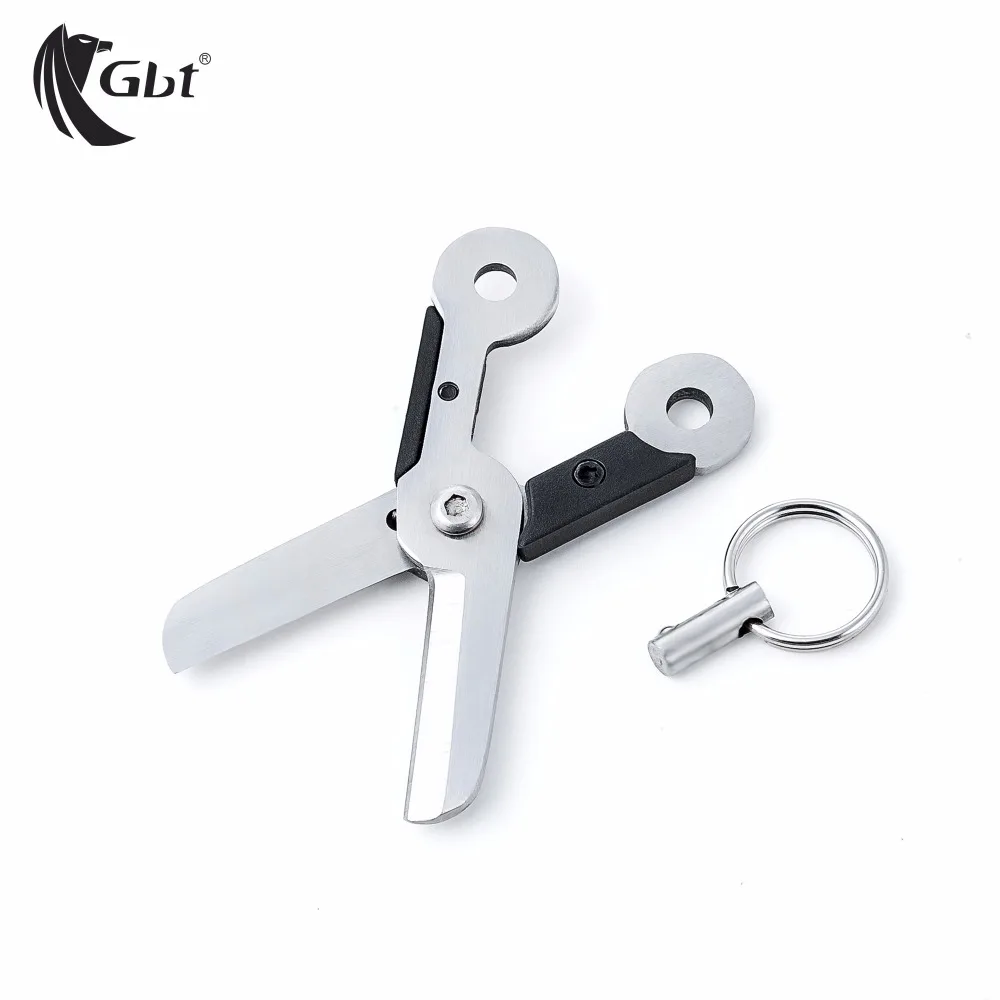 Mini tijeras de viaje multifunción, cabezal de corte de hilo plegable de acero inoxidable, portátil - imagen 2