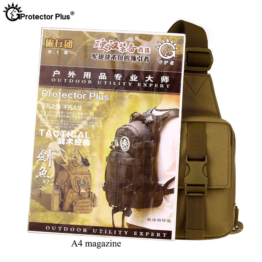 PROTECTOR PLUS táctico al aire libre duradero Nylon deportes viaje solo hombro pequeño pecho colgante bolsa para teléfono móvil Mini bolso pequeño - imagen 5