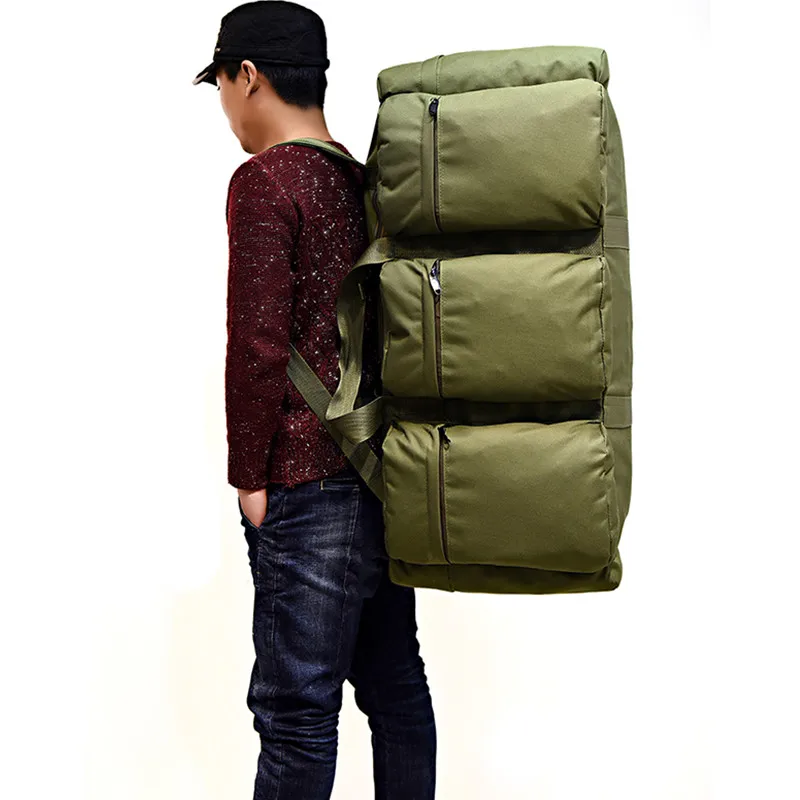 Mochila táctica para hombre de gran capacidad de 90L, bolsas 900D impermeables para exteriores, senderismo, Camping, escalada, mochila de viaje - imagen 3