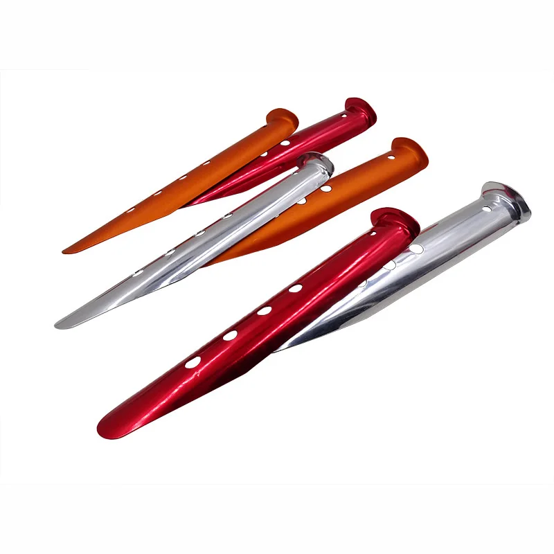 Clavijas de aluminio para tienda de campaña, estacas en forma de U para playa al aire libre, nieve, arena, accesorios de aleación de 23 Cm, 2, 4 y 6 piezas - imagen 5