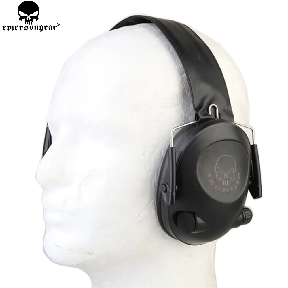 Emersongear NRR 20dB orejera para disparar sonido estéreo Protector auditivo táctico caza militar plegable auriculares con cancelación de ruido - imagen 4