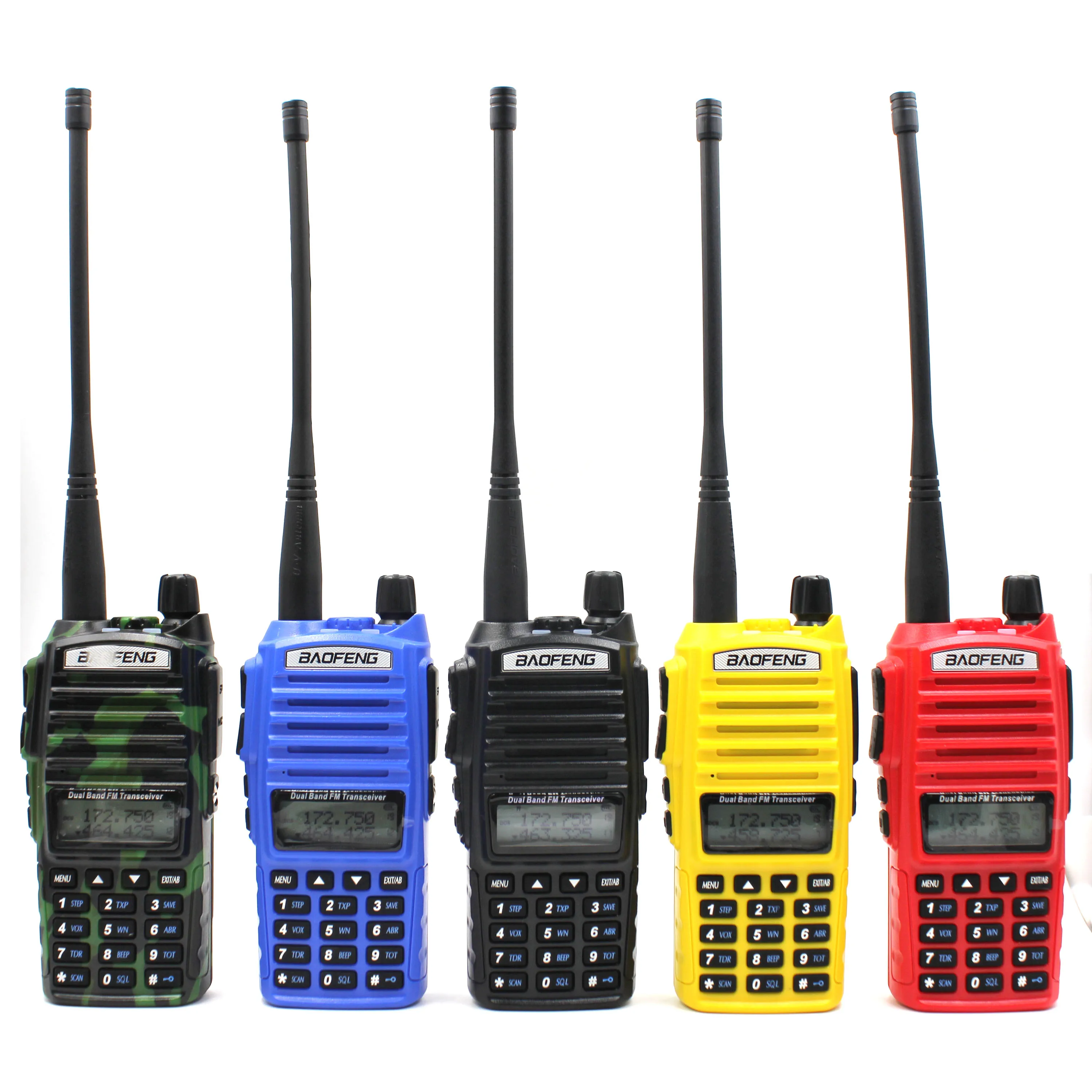 10 Uds BaoFeng UV-82 Walkie Talkie 5W 136-174MHz 400-520MHz Radio bidireccional Baofeng uv82 Radioaficionado 2800mAh transceptor de mano - imagen 2