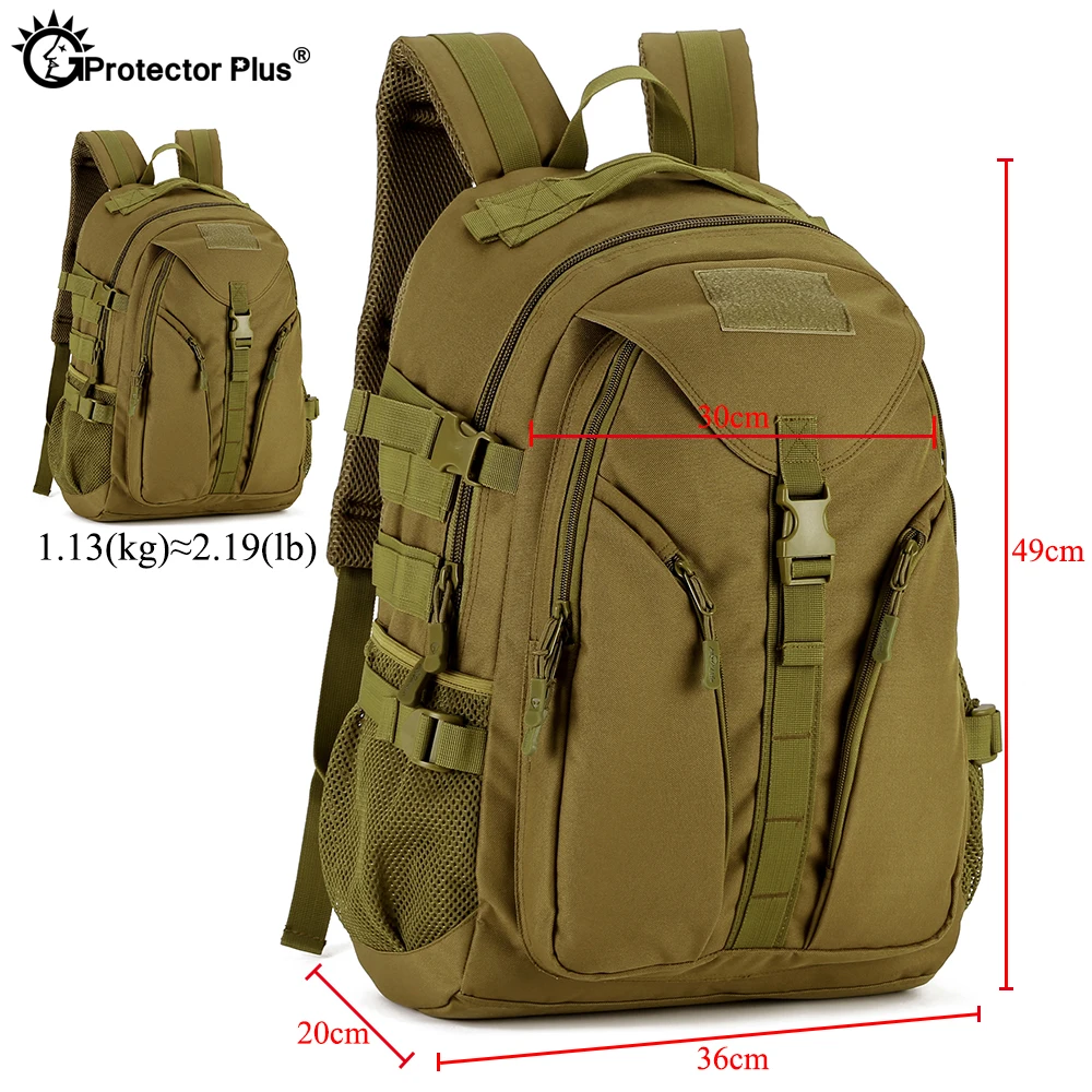 PROTECTOR PLUS 40L estilo militar mochila de viaje al aire libre escalada senderismo 14 pulgadas portátil mochila duradera impermeable Trekking - imagen 2