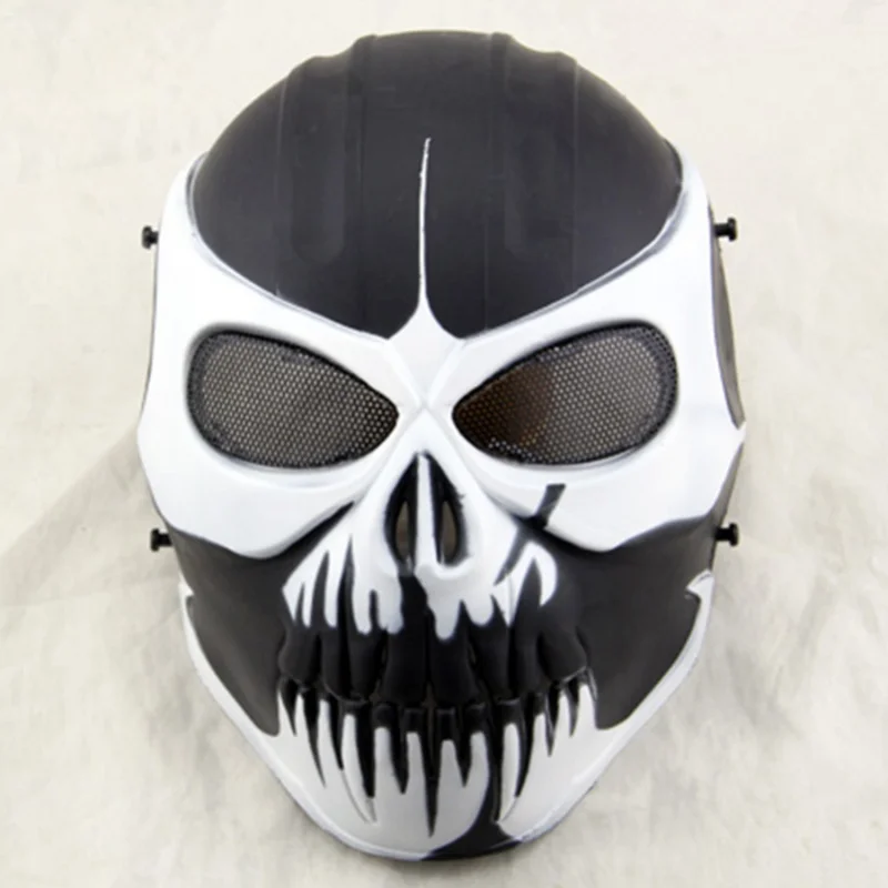 ZJZ02 máscara protectora de cara completa, máscara de calavera táctica, Kimen Ghost, CS Wargame, Airsoft, Paintball, caza, fiesta de Halloween - imagen 3