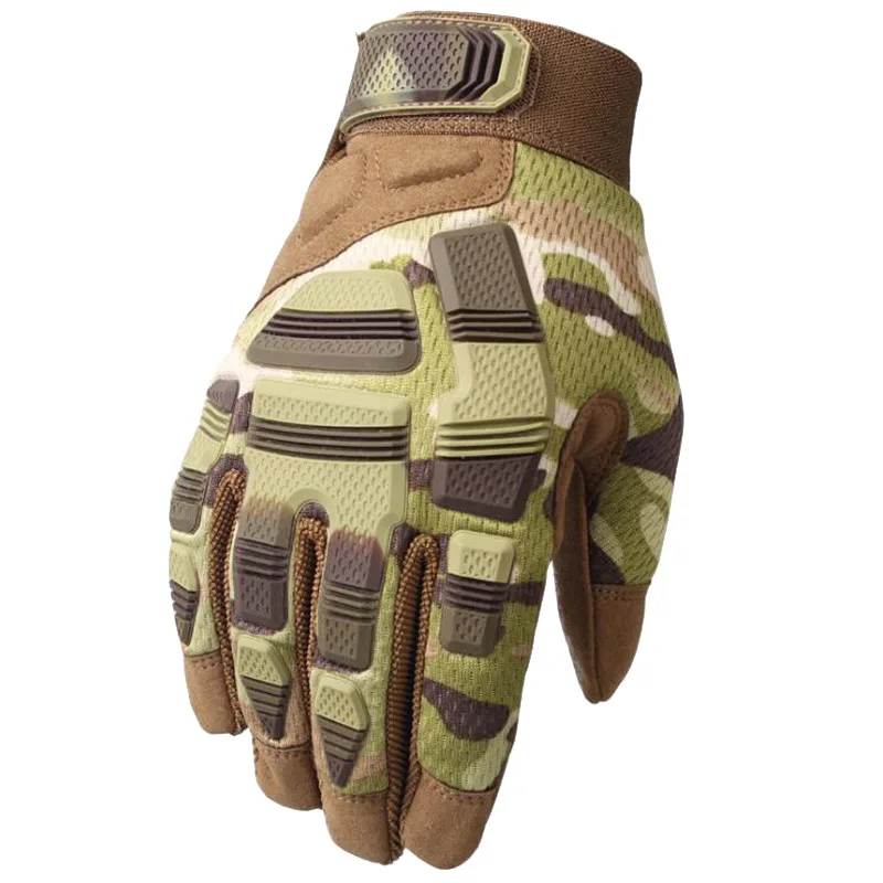 Guantes tácticos antideslizantes para hombre, manoplas del ejército para Paintball, Airsoft, caza, combate, dedo completo, 6 colores, deportes al aire libre - imagen 4