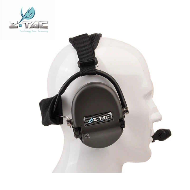 Accesorios para auriculares tácticos Z-TAC Airsoft, TCI LIBERATOR II, banda para el cuello con auriculares de caza, Softair U94Midland PTT, Protector para los oídos - imagen 2