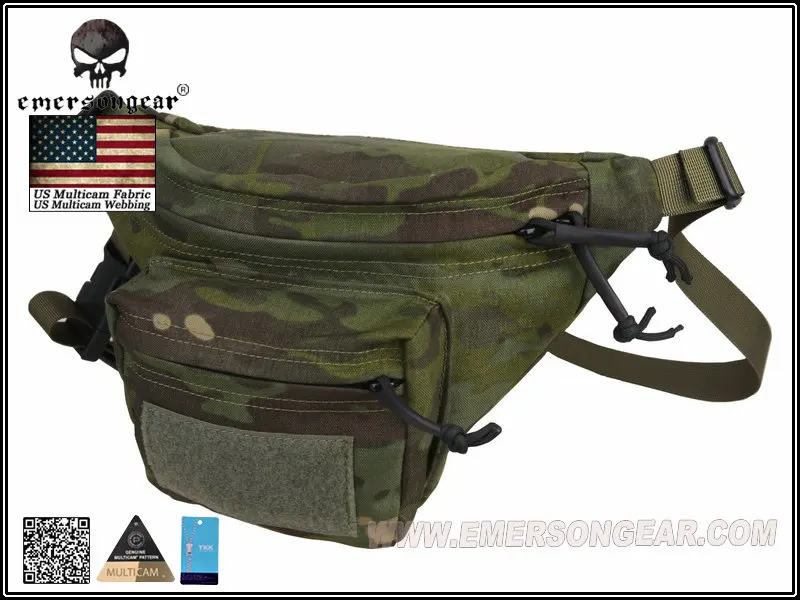 Emersongear-riñonera multifunción Molle, bolsa táctica del ejército, EM9176, negra, FG, CB, AT, FG, caqui, AOR1 - imagen 4