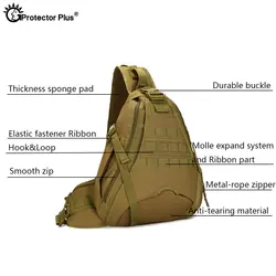 Mochila táctica Molle impermeable para portátil, senderismo y acampada