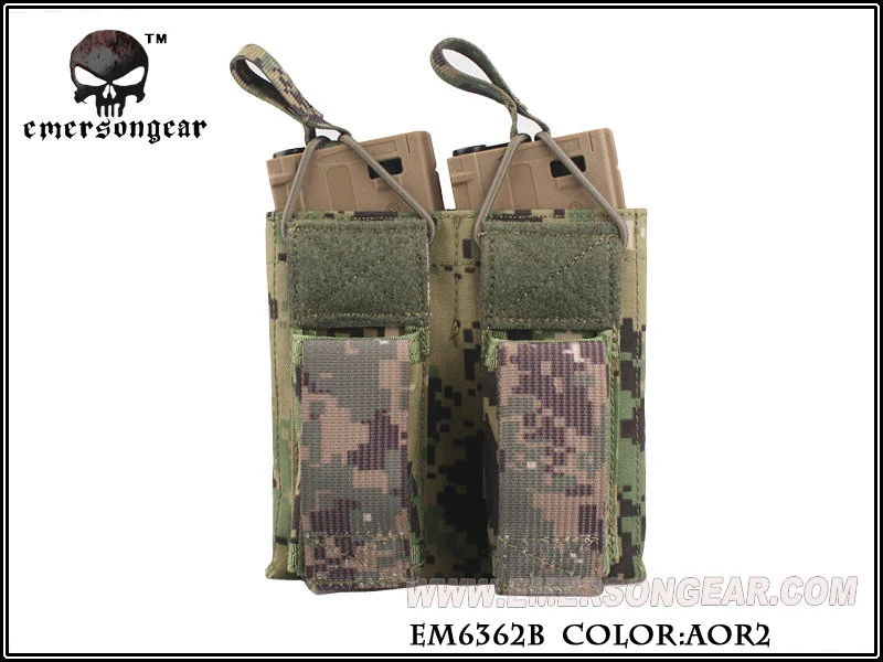 Emersongear-Magazine Pouch 5,56 Pisto bolsa táctica superior abierta doble, equipo de combate EM6362 - imagen 2