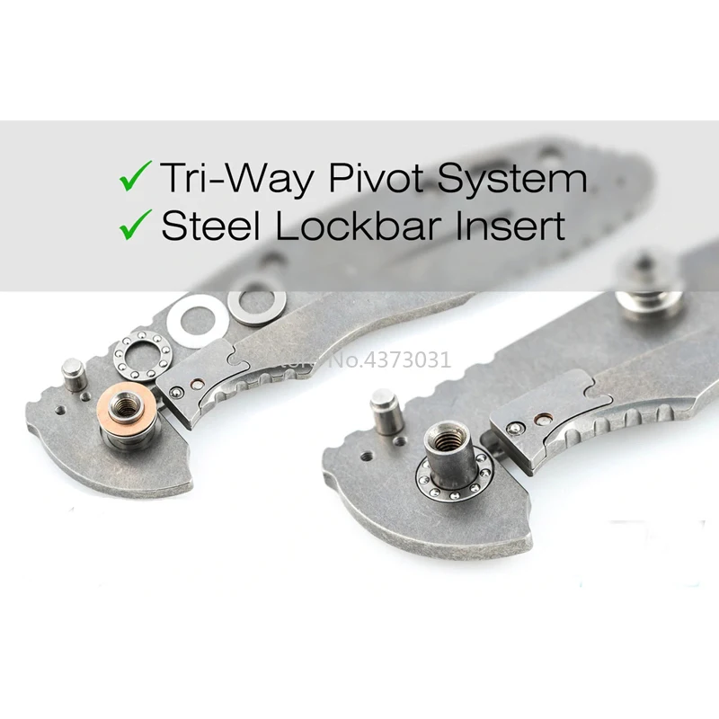 2 piezas Hinder XM18 Flipper rodamiento de cuchillo DIY cabeza de oso flipper rodamiento de bolas de acero herramientas de apertura rápida - imagen 4