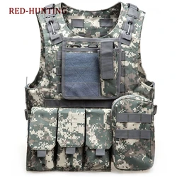 Chaleco táctico camuflaje militar – Caza y Airsoft
