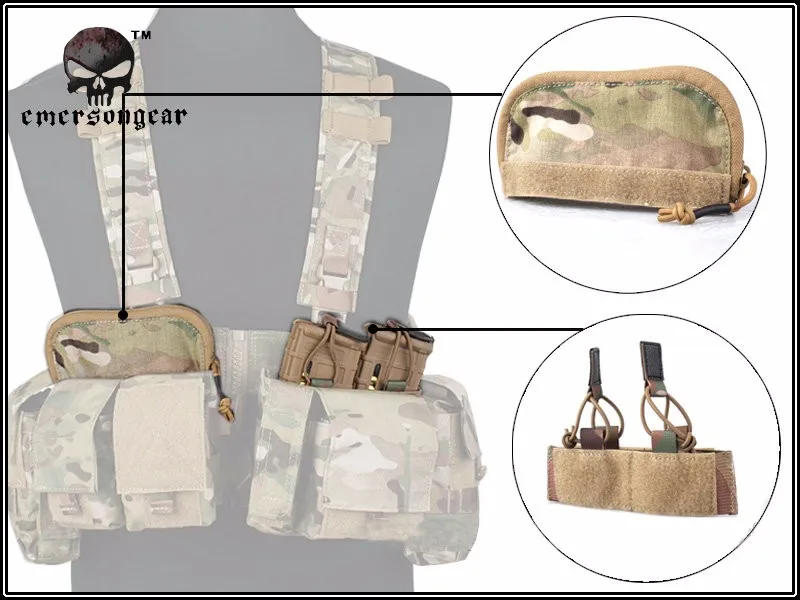 Chaleco de combate militar EMERSON UW Gen V, aparejo frontal dividido en el pecho, Airsoft, EM7451 - imagen 4