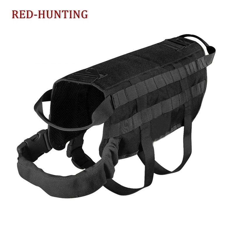 Arnés táctico de entrenamiento para perros, chaleco MOLLE con mango de tracción para perros pequeños y grandes - imagen 5