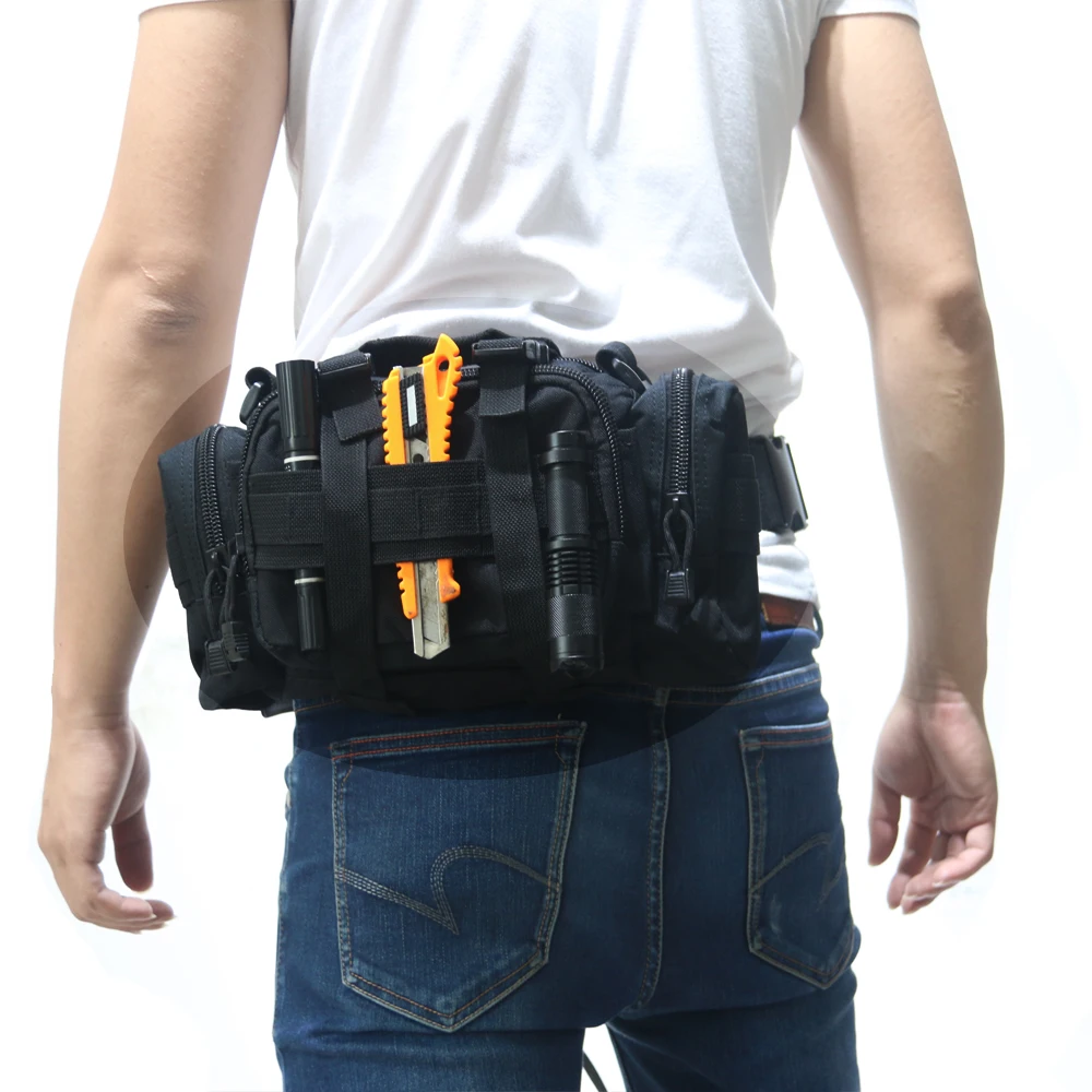 TAK YIYING MOLLE Bolsa de cintura de caza Bolsa de utilidad resistente con correa para el hombro - imagen 5