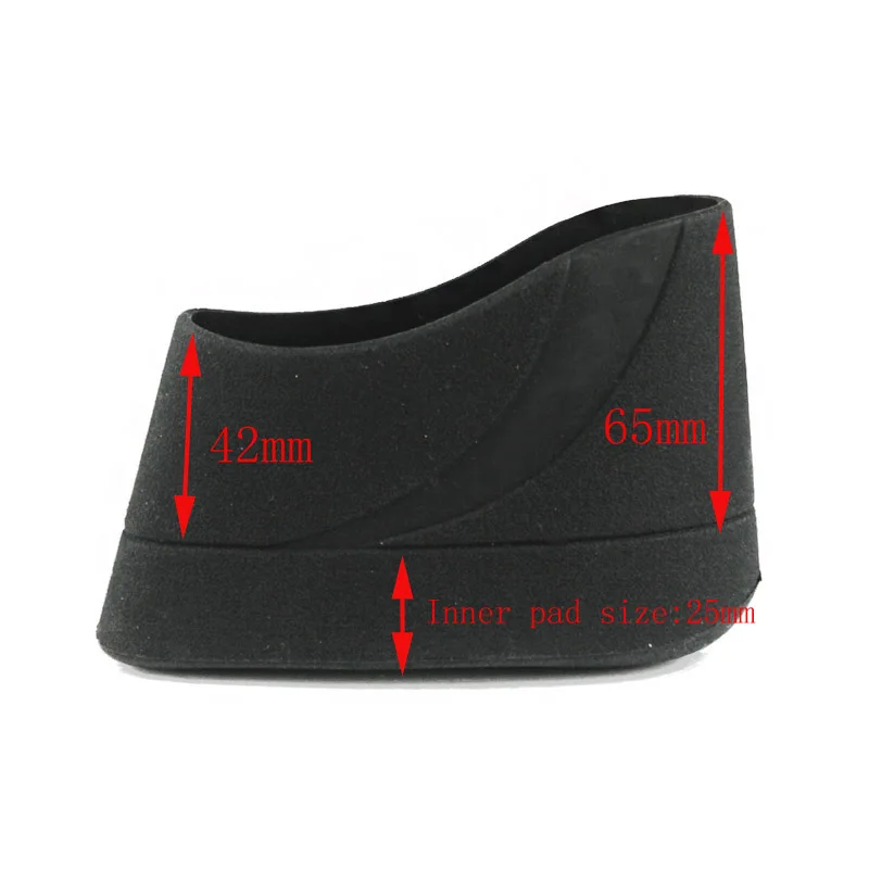 VULPO-almohadilla de retroceso de goma para Rifle de caza táctico, almohadilla de retroceso sin cordones para escopeta BK - imagen 4