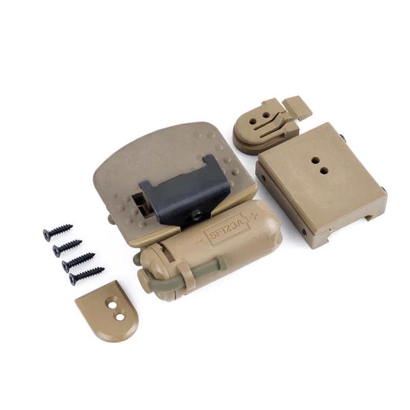 Element Weapon-Juego de linterna para casco, luz blanca y roja, láser GEN 2, Softair, linternas tácticas Led militares, pistola Airsoft, bronceado - imagen 5