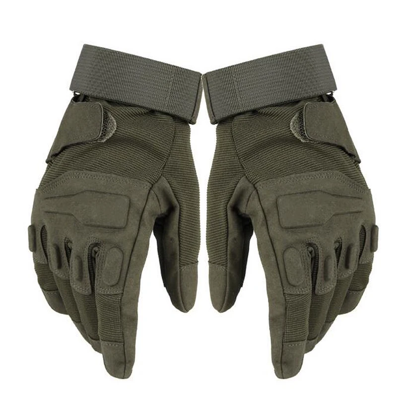 Guantes tácticos de dedo medio/completo para hombre, guantes deportivos para caza, tiro, senderismo, Camping, invierno, Material de microfibra - imagen 3