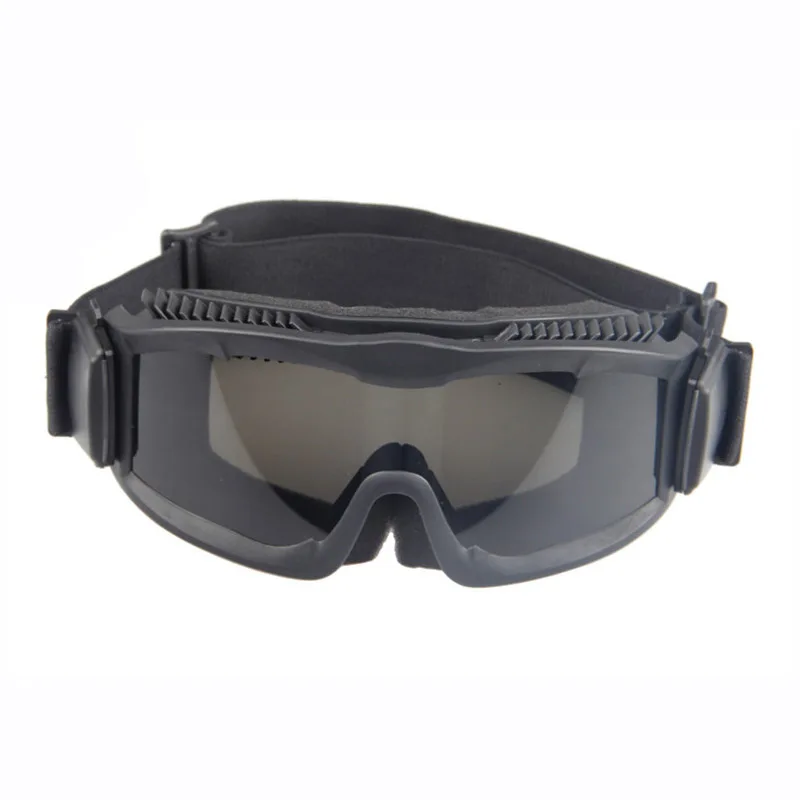 Gafas militares de Paintball Airsoft con 3 lentes, gafas de tiro del ejército, gafas de sol tácticas antiniebla CS UVA, gafas de protección ocular - imagen 2