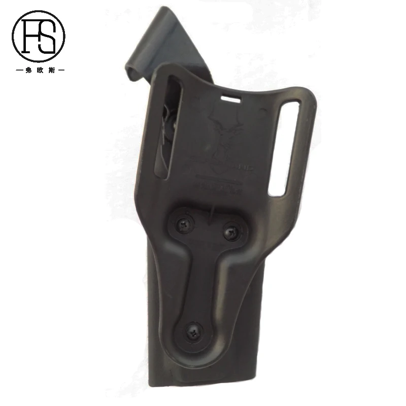 Pistolera militar Colt 1911, funda de transporte de pistola, linterna de rodamiento, cinturón táctico de caza, Airsoft, Color negro - imagen 3