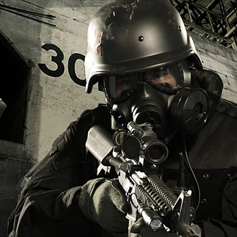 Máscaras de Gas Airsoft M04 CF, Máscara protectora de campo táctico, protector de cara completa para CS, cosplay de Halloween, Calavera, gafas de Paintball, equipo - imagen 4