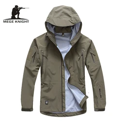 Chaqueta militar hombre camuflaje abrigo otoño cortaviento