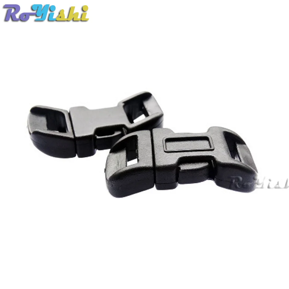 Hebillas de plástico contorneadas/curvadas para pulsera Paracord, 100 unids/paquete, 1/2 "(11mm) - imagen 5