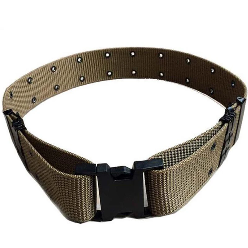 Cinturón militar táctico grueso de doble fila, equipo de deportes al aire libre, cinturilla para fanáticos, caza, Airsoft - imagen 5