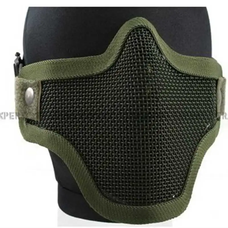 Máscara táctica de malla de acero, mascarilla protectora de media cara, CM01 - imagen 2