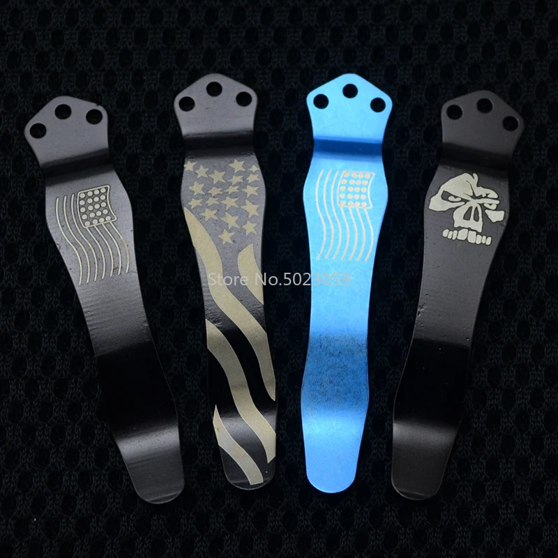 1 pieza de alta calidad Tc4 titanio cuchillo de bolsillo clip Zt para modelo ZT0620 0630 EM cuchillo - imagen 4