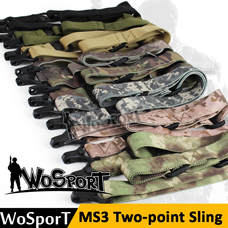 WoSporT eslinga protectora táctica CS, nailon de seguridad, hombro oblicuo, cuerda de dos puntos, eslinga multifunción para exteriores, nuevo - imagen 2