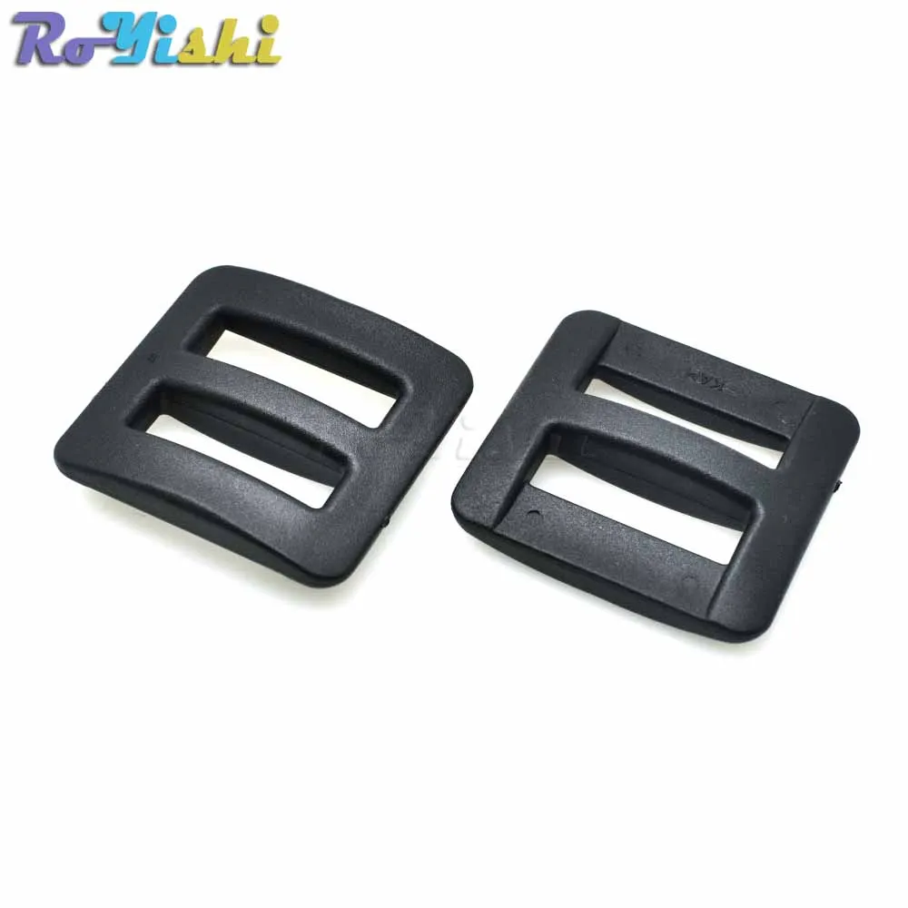 Correas de plástico de 1 ", deslizador trideslizante fuerte, hebilla ajustable, Hardware para mochila al aire libre, correas de ropa, 10 unids/paquete - imagen 4
