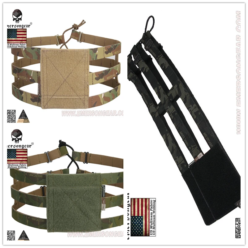 Hunting Lightweight Lite Cummerbund, Multicam, MCBK, MOLLE, Skeletal Cummerbund para AVS, JPC, Vest Plate Carrier, 3 bandas - imagen 2