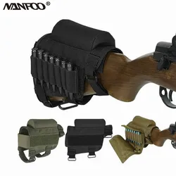 Portacartuchos táctico para rifle con bolsa desmontable de culata