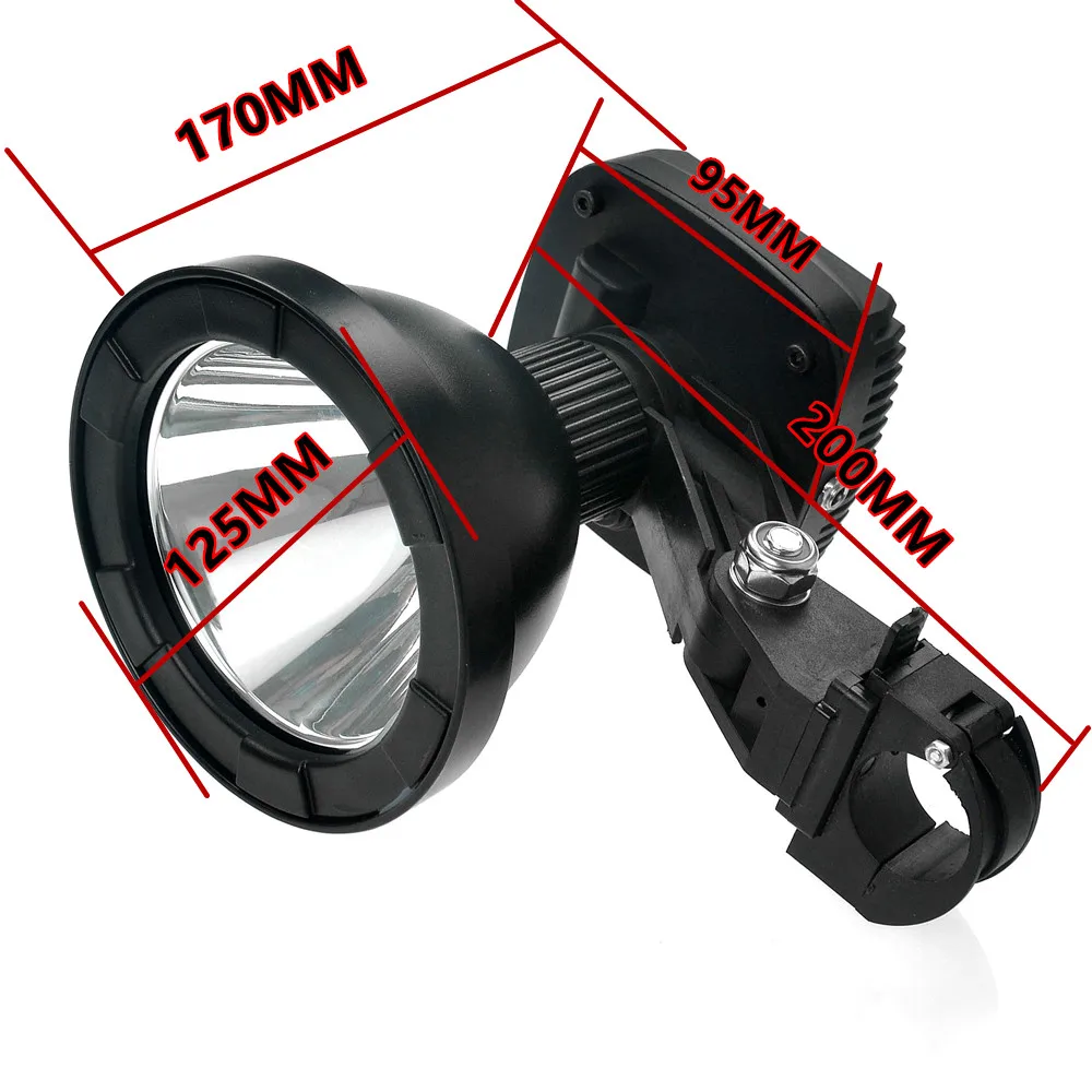 Famoso proyector LED de alta calidad CREE XPL de EE. UU., 10W, ultrabrillante, 1200LM, 5 pulgadas, luz LED para arma, luz LED recargable para pistola - imagen 5