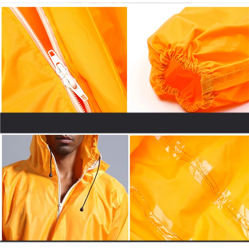 Mono impermeable con capucha, monos reflectantes para la lluvia, ropa de trabajo, pintura en aerosol a prueba de polvo, impermeable Unisex, ropa de trabajo, trajes de seguridad - imagen 5
