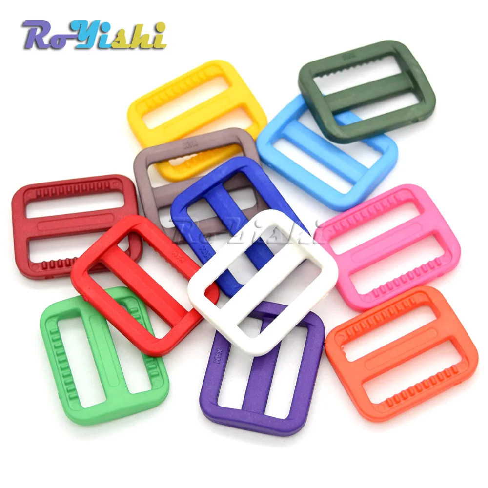 Hebilla ajustable para Collar de perro, arnés y correa de mochila, Triglides coloridos de 1 "(25mm), 100 unids/paquete - imagen 3