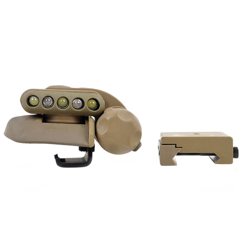 Element Weapon-Juego de linterna para casco, luz blanca y roja, láser GEN 2, Softair, linternas tácticas Led militares, pistola Airsoft, bronceado - imagen 4