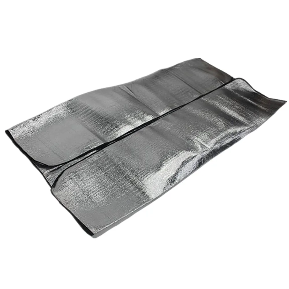 Al aire libre 200X200CM papel de aluminio de doble cara a prueba de humedad 3-4 personas tienda de campaña estera impermeable Picnic descanso almohadilla para gatear - imagen 3
