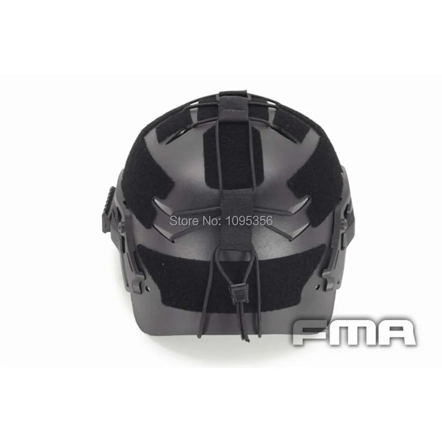 Casco FMA negro modificado con trajes de goma. - imagen 5