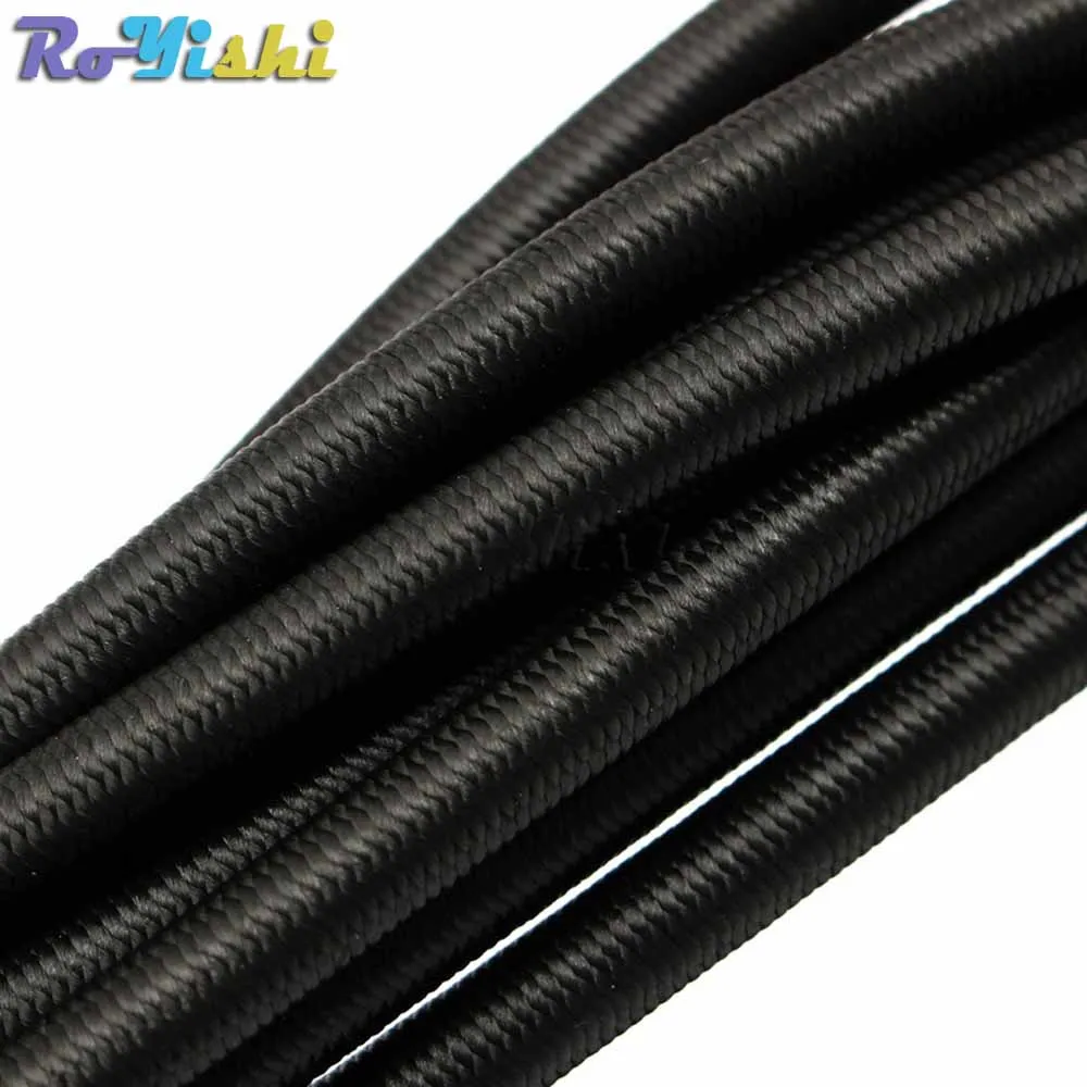 Cuerda elástica fuerte de 2,5-8,0 MM, banda de goma negra de alta calidad, artesanía de costura para prendas, suministros de accesorios DIY - imagen 5