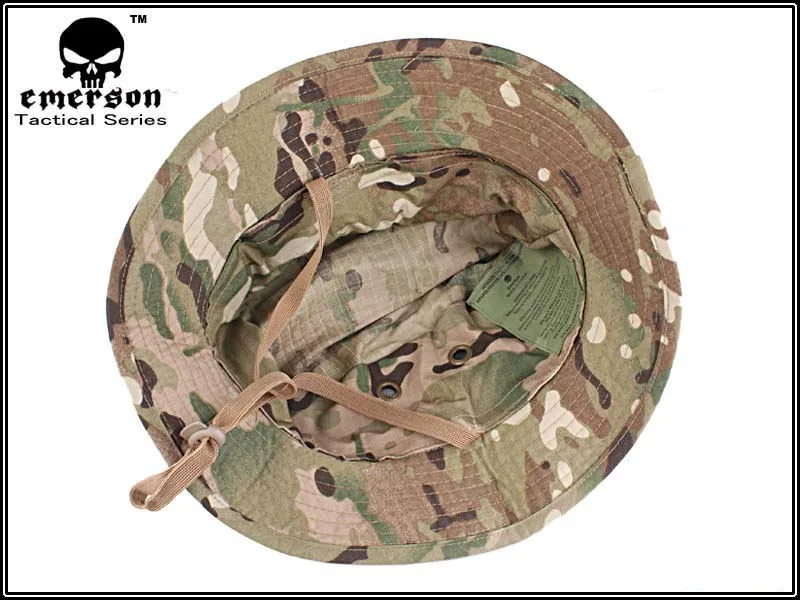 EMERSON Boonie Hat Sombrero táctico Anti-arañazos Grid Tela camuflaje Sombrero de caza MC EM8553 - imagen 4