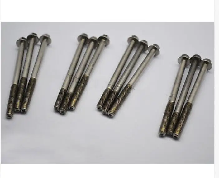 Tornillos de cabeza de brida de titanio para motocicleta y coche, 4 unidades, M6 x 70/80mm - imagen 2