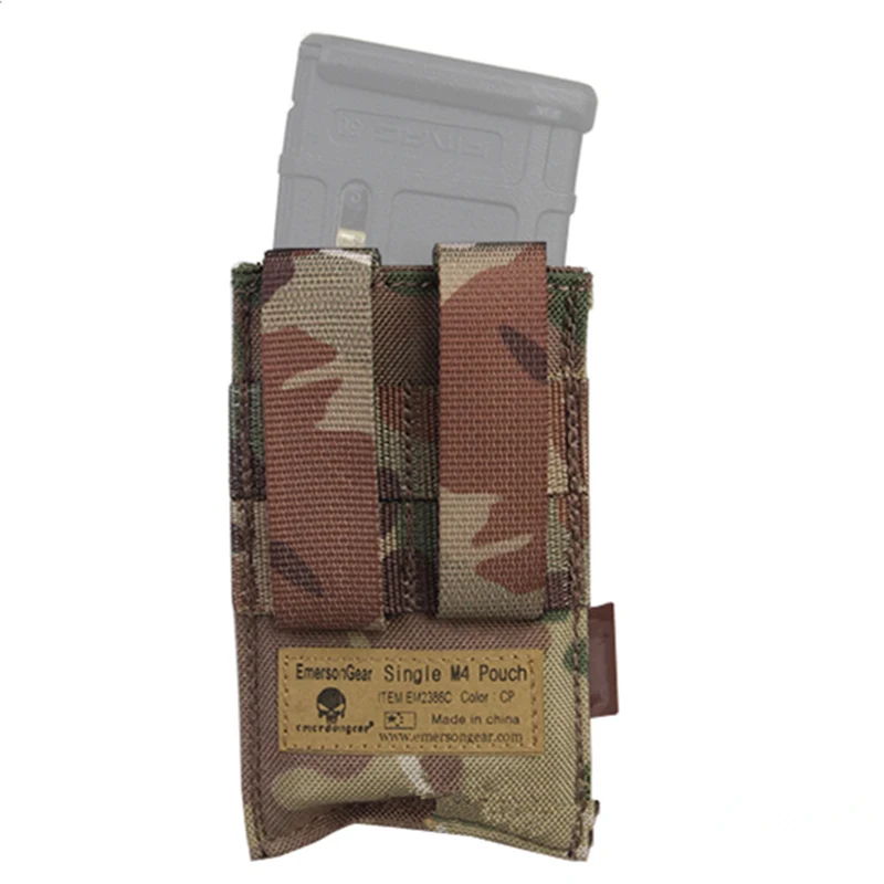 EmersonGear-Hunting Fast Draw MOLLE/PALS, alta velocidad, parte superior abierta única, 5,56 Rifle Magazine Mag Pouch Holster - imagen 4