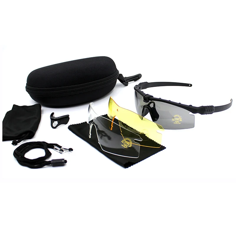 Gafas de tiro del ejército táctico Airsoft, militar, caza, gafas de camping, senderismo, pesca, gafas de sol, gafas protectoras para los ojos - imagen 4