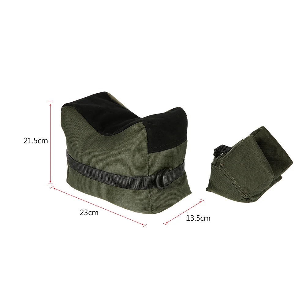 Bolsa frontal y trasera para bicicleta al aire libre, conjunto de bolsa de arena portátil para Rifle, caza de francotirador, pistola táctica, soporte de objetivo, bolsa de tiro CS - imagen 4