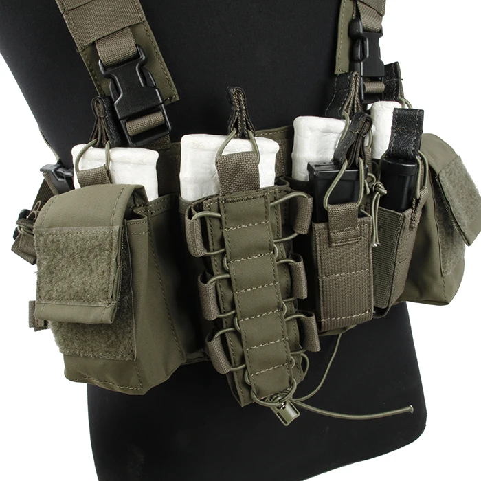 Chaleco táctico militar TMC d-mittsu D3, aparejo de pecho, Cordura deslustrada®Ranger Green TMC2757(051014) - imagen 4