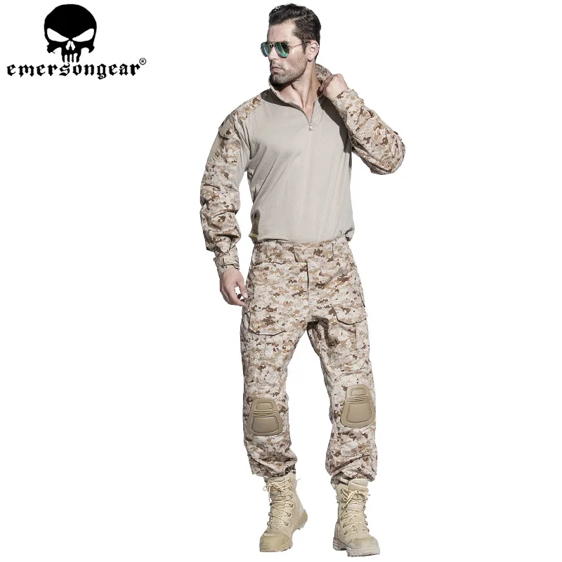 Emersongear-camisas de combate tácticas G3 para hombre, camisa de manga larga para caza, Airsoft, entrenamiento al aire libre, senderismo, AOR1 - imagen 3