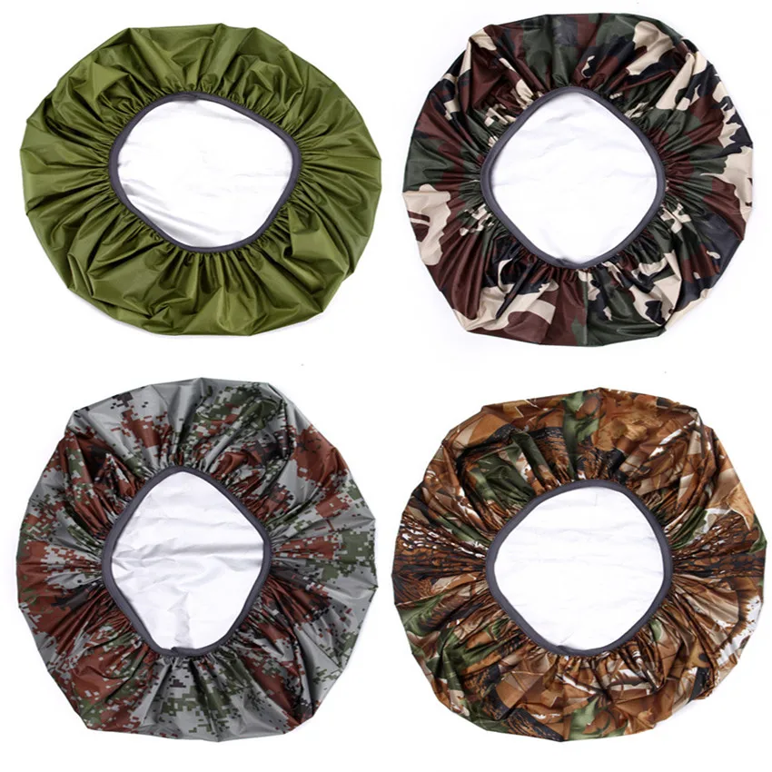 Mochila impermeable para senderismo al aire libre, cubierta para la lluvia, 35L, 45L, Camuflaje verde militar, bolsa deportiva de nailon, cubierta portátil - imagen 5